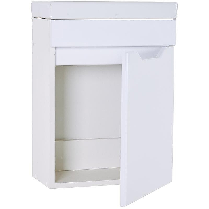 Тумба с раковиной Orange Мини 40 R Mini-40TUW+Ra подвесная Белая, купить, цена, заказать, магазин, доставка, скидка, промокод, купить, цена, заказать, магазин, доставка, скидка, промокод