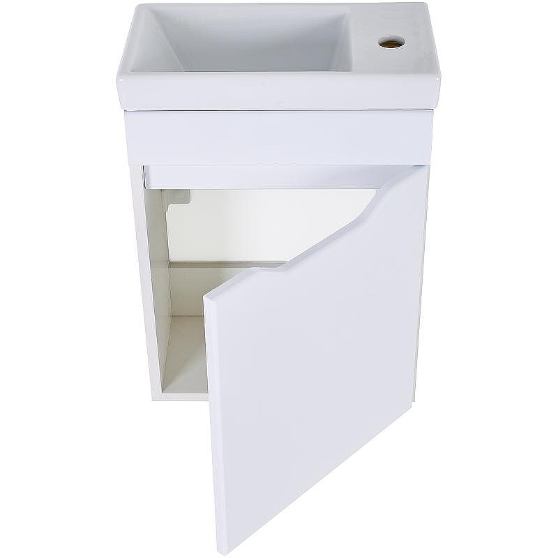 Тумба с раковиной Orange Мини 40 R Mini-40TUW+Ra подвесная Белая, купить, цена, заказать, магазин, доставка, скидка, промокод, купить, цена, заказать, магазин, доставка, скидка, промокод