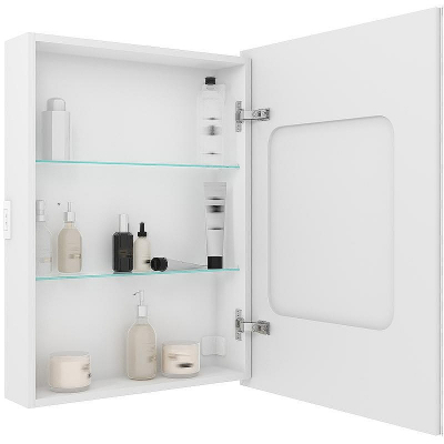 Зеркальный шкаф Континент Allure LED 55 R МВК003 с подсветкой Белый