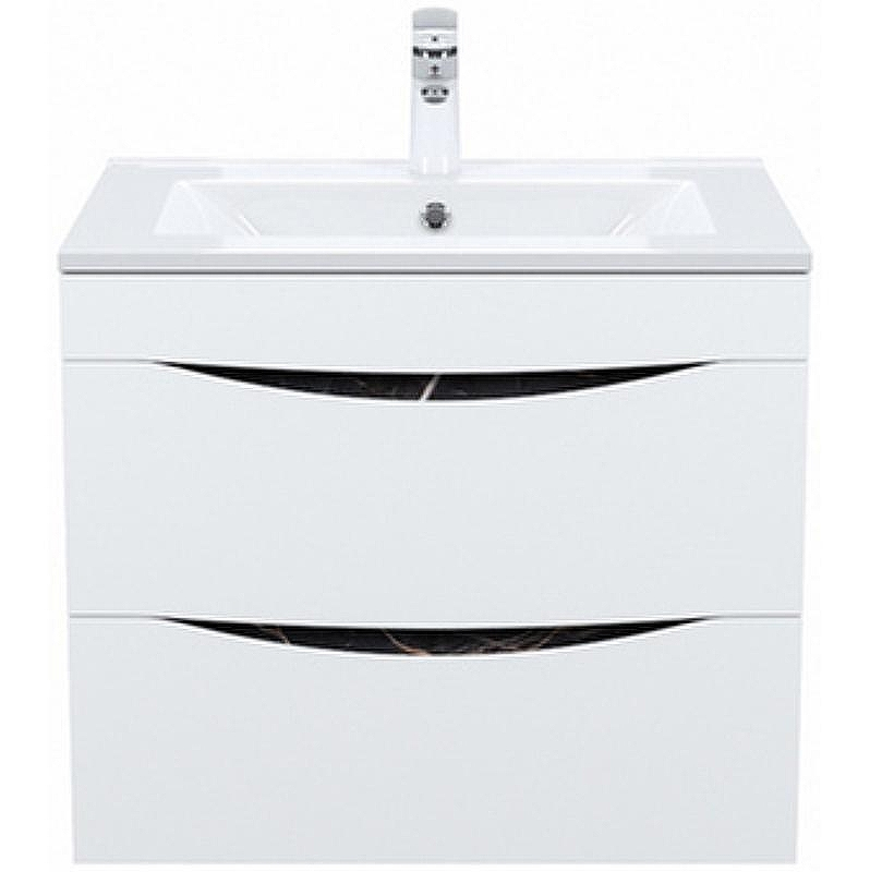 Тумба с раковиной Iddis Cloud 60 CLO60B0i95K подвесная Белая матовая Черный мрамор, купить, цена, заказать, магазин, доставка, скидка, промокод, купить, цена, заказать, магазин, доставка, скидка, промокод