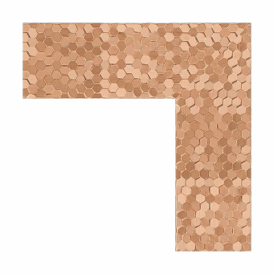 Зеркало Evoform Definite 53х43 BY 3018 в багетной раме - Соты медь 70