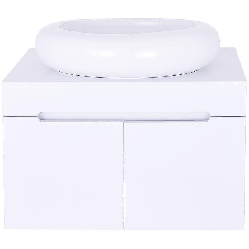 Тумба с раковиной Orange Санторини 80 Sa-80TUW+RA подвесная Белая глянцевая, купить, цена, заказать, магазин, доставка, скидка, промокод, купить, цена, заказать, магазин, доставка, скидка, промокод