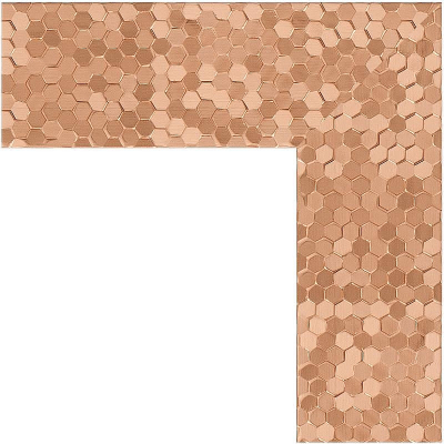 Зеркало Evoform Definite 76х76 BY 3242 в багетной раме - Соты медь 70