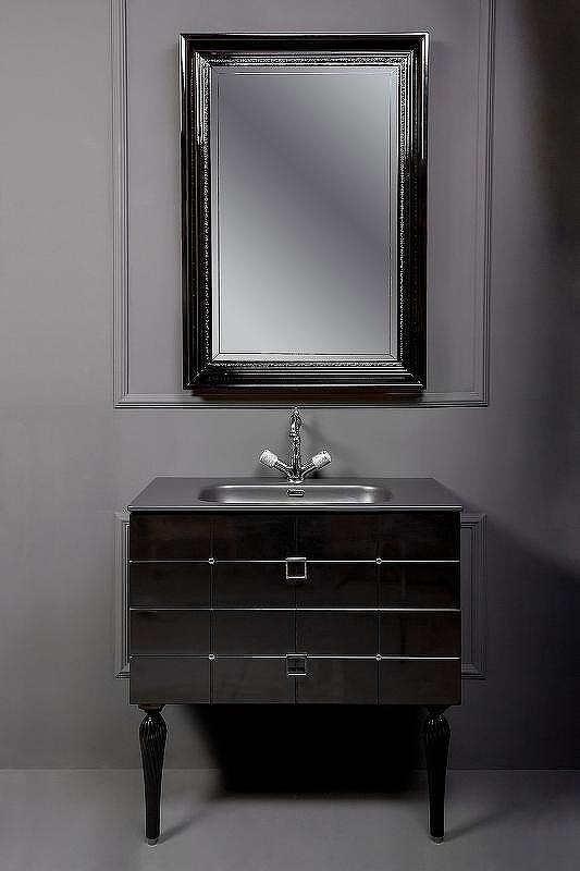 Тумба под раковину Boheme Armadi Art Vallessi Avantgarde Piazza 100 841-100-BCR подвесная Черная Хром, купить, цена, заказать, магазин, доставка, скидка, промокод, купить, цена, заказать, магазин, доставка, скидка, промокод