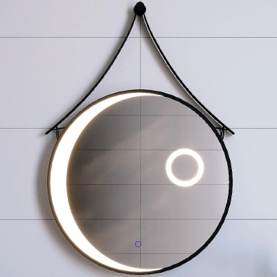 Зеркало RGW MR-01 60 72440301-04 с подсветкой Черное с сенсорным выключателем