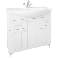 Тумба под раковину Sanflor Софи 75 С02643 Белая матовая, купить, цена, заказать, магазин, доставка, скидка, промокод, купить, цена, заказать, магазин, доставка, скидка, промокод