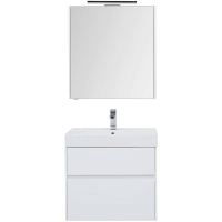 Комплект мебели для ванной Aquanet Бруклин 70 207804 подвесной Белый глянец, купить, цена, заказать, магазин, доставка, скидка, промокод, купить, цена, заказать, магазин, доставка, скидка, промокод