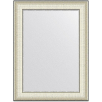 Зеркало Evoform Definite 78х58 BY 7626 в багетной раме - Белая кожа с хромом 78, купить, цена, заказать, магазин, доставка, скидка, промокод, купить, цена, заказать, магазин, доставка, скидка, промокод