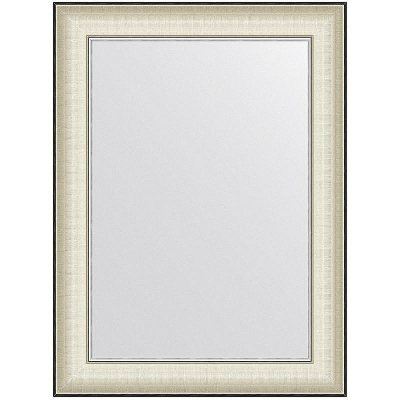 Зеркало Evoform Definite 78х58 BY 7626 в багетной раме - Белая кожа с хромом 78