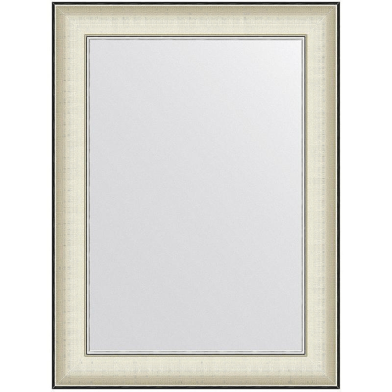 Зеркало Evoform Definite 78х58 BY 7626 в багетной раме - Белая кожа с хромом 78, купить, цена, заказать, магазин, доставка, скидка, промокод, купить, цена, заказать, магазин, доставка, скидка, промокод