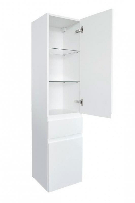 Шкаф пенал Jacob Delafon Madeleine 35 EB2069D-J5 R подвесной Белый глянец