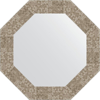 Зеркало Evoform Octagon 53х53 BY 3748 в багетной раме - Соты титан 70, купить, цена, заказать, магазин, доставка, скидка, промокод, купить, цена, заказать, магазин, доставка, скидка, промокод