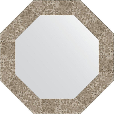 Зеркало Evoform Octagon 53х53 BY 3748 в багетной раме - Соты титан 70