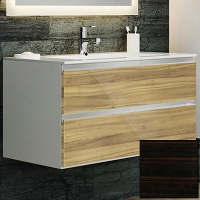 Тумба с раковиной SanVit Авеню-2 90 kavenu290 с фактурой под дерево подвесная Черное дерево, купить, цена, заказать, магазин, доставка, скидка, промокод, купить, цена, заказать, магазин, доставка, скидка, промокод