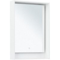 Зеркало Aquanet Милан 60 306380 с подсветкой Белый глянец с сенсорным выключателем, купить, цена, заказать, магазин, доставка, скидка, промокод, купить, цена, заказать, магазин, доставка, скидка, промокод