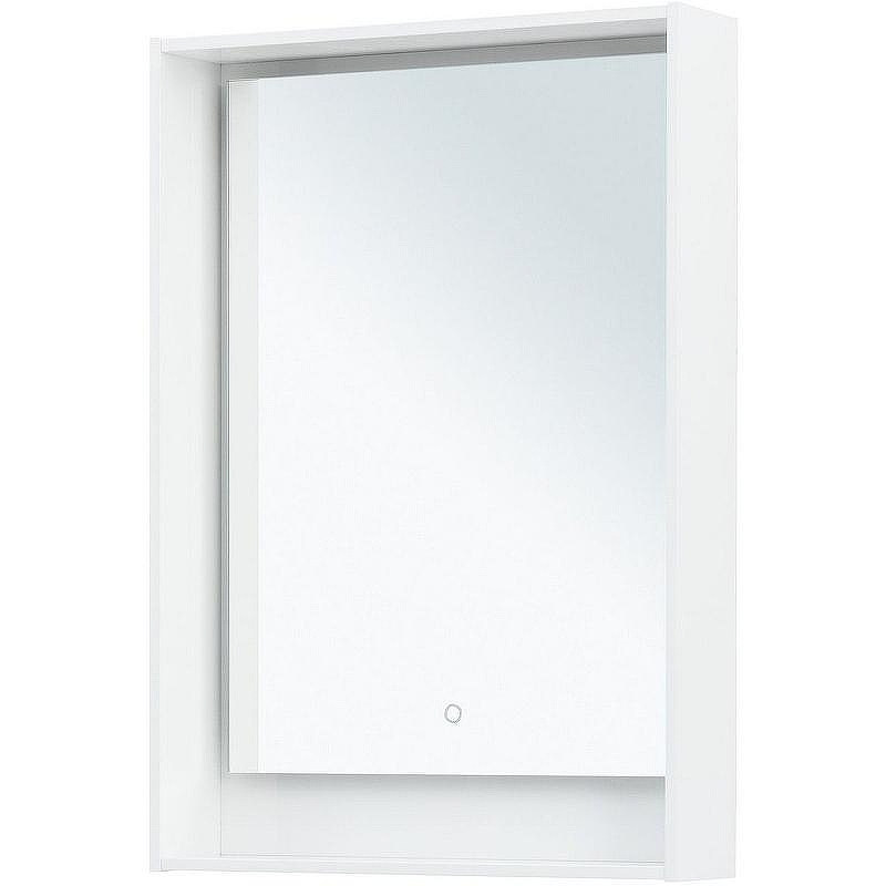 Зеркало Aquanet Милан 60 306380 с подсветкой Белый глянец с сенсорным выключателем, купить, цена, заказать, магазин, доставка, скидка, промокод, купить, цена, заказать, магазин, доставка, скидка, промокод