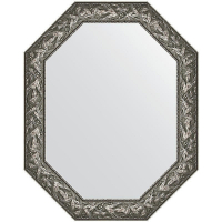 Зеркало Evoform Polygon 98х78 BY 7228 в багетной раме - Византия серебро 99, купить, цена, заказать, магазин, доставка, скидка, промокод, купить, цена, заказать, магазин, доставка, скидка, промокод