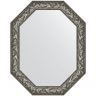 Зеркало Evoform Polygon 98х78 BY 7228 в багетной раме - Византия серебро 99, купить, цена, заказать, магазин, доставка, скидка, промокод, купить, цена, заказать, магазин, доставка, скидка, промокод