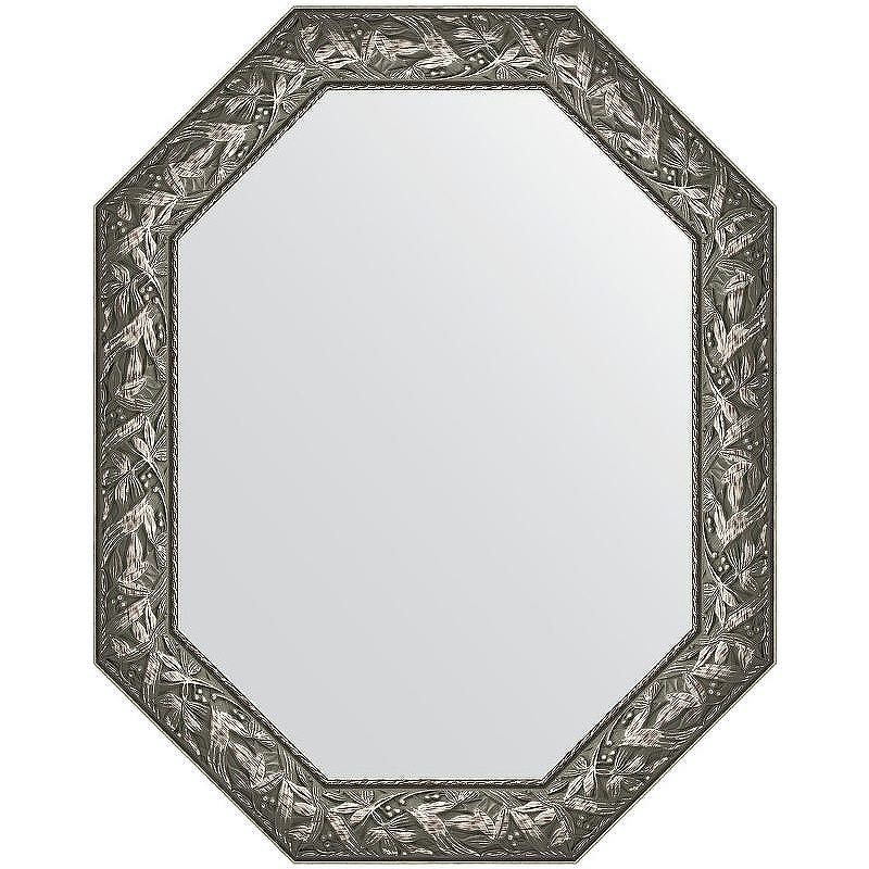 Зеркало Evoform Polygon 98х78 BY 7228 в багетной раме - Византия серебро 99, купить, цена, заказать, магазин, доставка, скидка, промокод, купить, цена, заказать, магазин, доставка, скидка, промокод