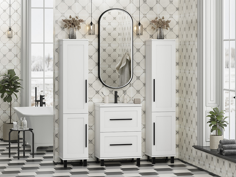 Шкаф пенал Misty Модерн 35 L П-Мод05035-011Л с бельевой корзиной Белый матовый, купить, цена, заказать, магазин, доставка, скидка, промокод, купить, цена, заказать, магазин, доставка, скидка, промокод