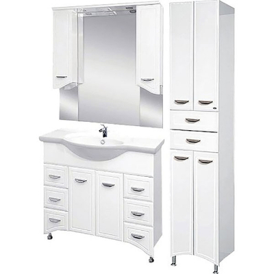 Шкаф пенал Misty Дрея 40 Э-Дре05040-012Я Белый