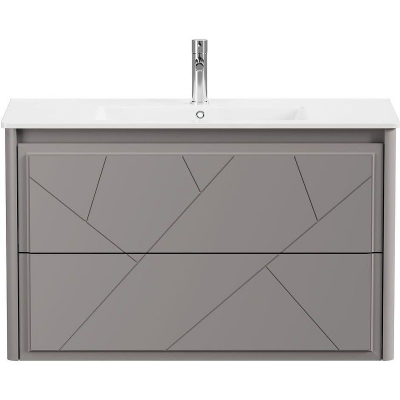 Тумба под раковину Allen Brau Paris 100 1.360002.PGM подвесная Платина матовый