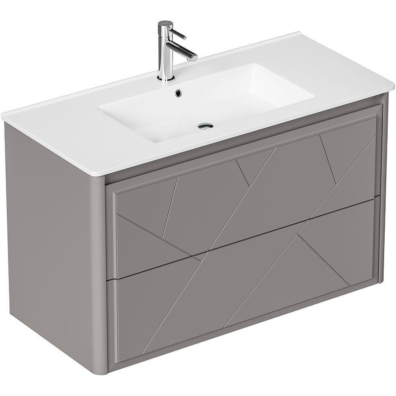 Тумба под раковину Allen Brau Paris 100 1.360002.PGM подвесная Платина матовый, купить, цена, заказать, магазин, доставка, скидка, промокод, купить, цена, заказать, магазин, доставка, скидка, промокод