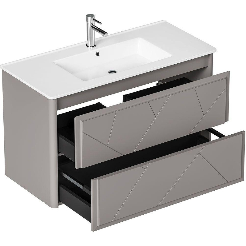 Тумба под раковину Allen Brau Paris 100 1.360002.PGM подвесная Платина матовый, купить, цена, заказать, магазин, доставка, скидка, промокод, купить, цена, заказать, магазин, доставка, скидка, промокод