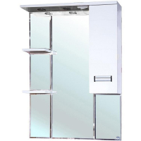 Зеркало со шкафом Bellezza Сиена 80 R 4613913001017 с подсветкой Белое, купить, цена, заказать, магазин, доставка, скидка, промокод, купить, цена, заказать, магазин, доставка, скидка, промокод