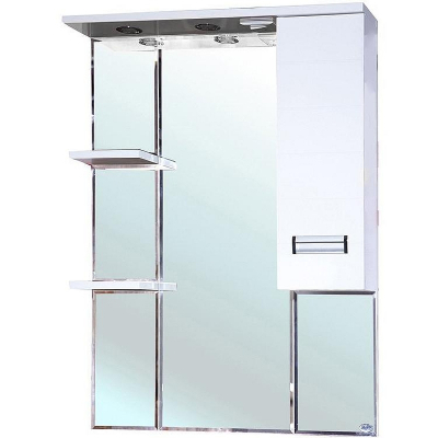 Зеркало со шкафом Bellezza Сиена 80 R 4613913001017 с подсветкой Белое