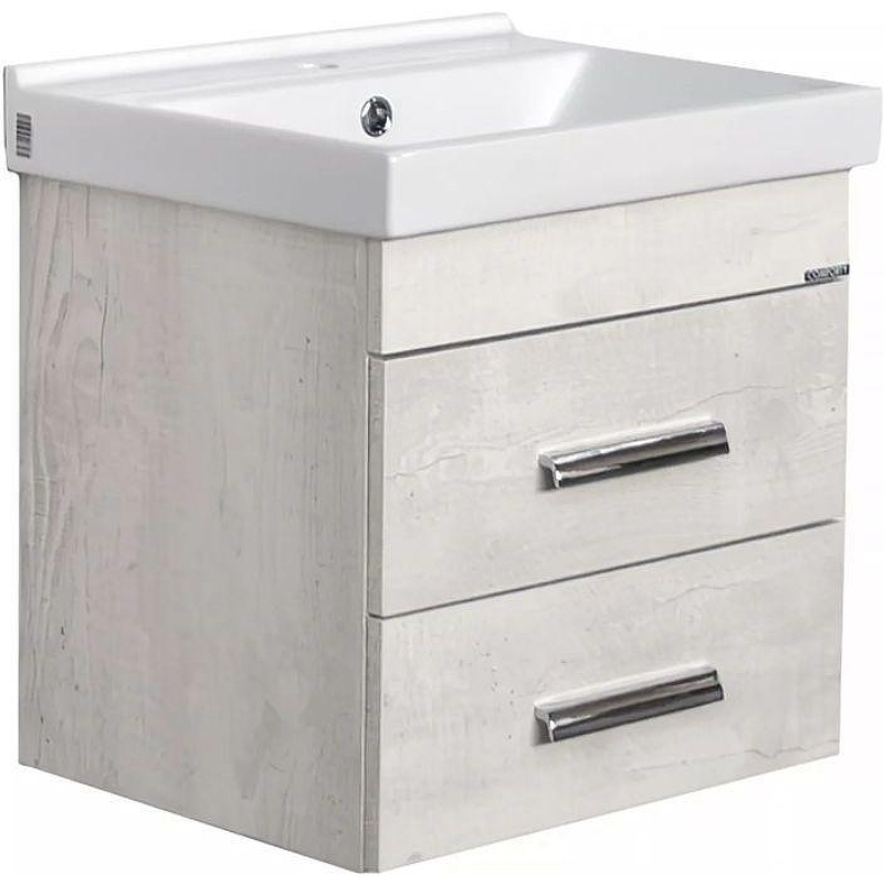 Тумба с раковиной Comforty Никосия 50П 00-00017091 подвесная Дуб белый, купить, цена, заказать, магазин, доставка, скидка, промокод, купить, цена, заказать, магазин, доставка, скидка, промокод