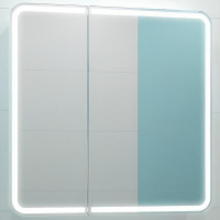 Зеркальный шкаф Misty Альфредо 80 МВК24 с подсветкой Белый матовый, купить, цена, заказать, магазин, доставка, скидка, промокод, купить, цена, заказать, магазин, доставка, скидка, промокод