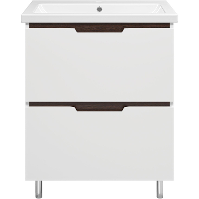 Тумба с раковиной Misty Лайм 70 УТ000001175 Белая