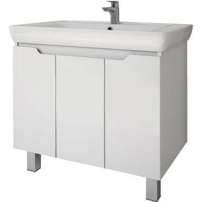 Тумба под раковину Dreja Q Plus (D) 80 99.1006 подвесная напольная Белый