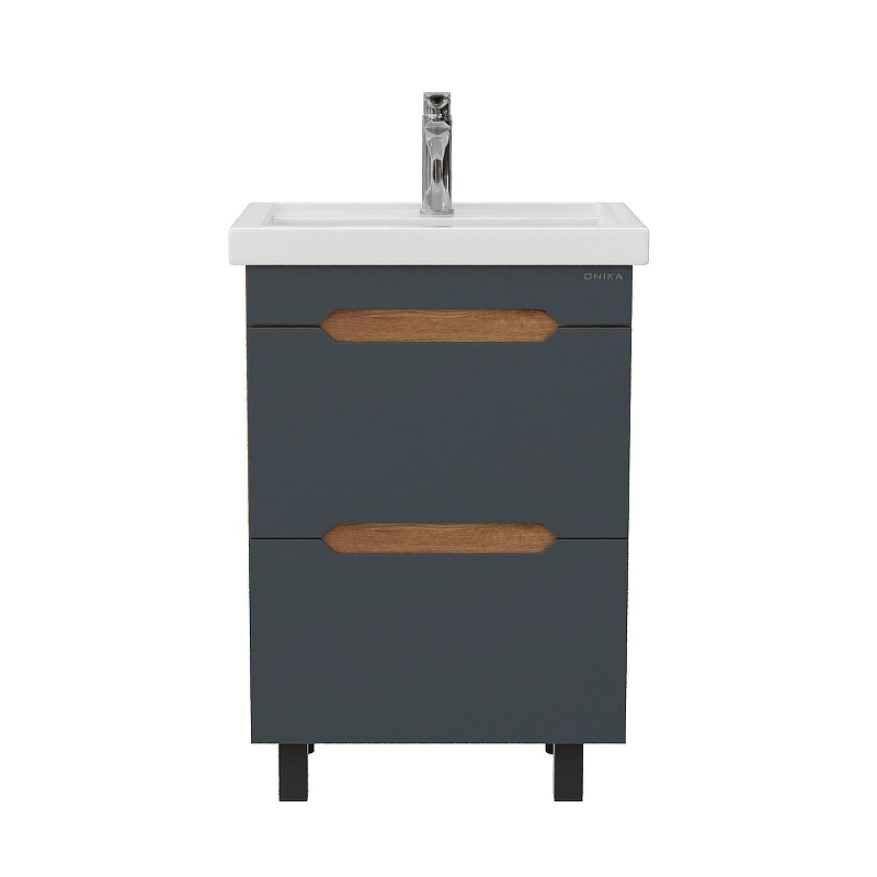 Тумба под раковину Onika Айленд 50 105042 цвет Дуб крафт золотой Графит, купить, цена, заказать, магазин, доставка, скидка, промокод, купить, цена, заказать, магазин, доставка, скидка, промокод