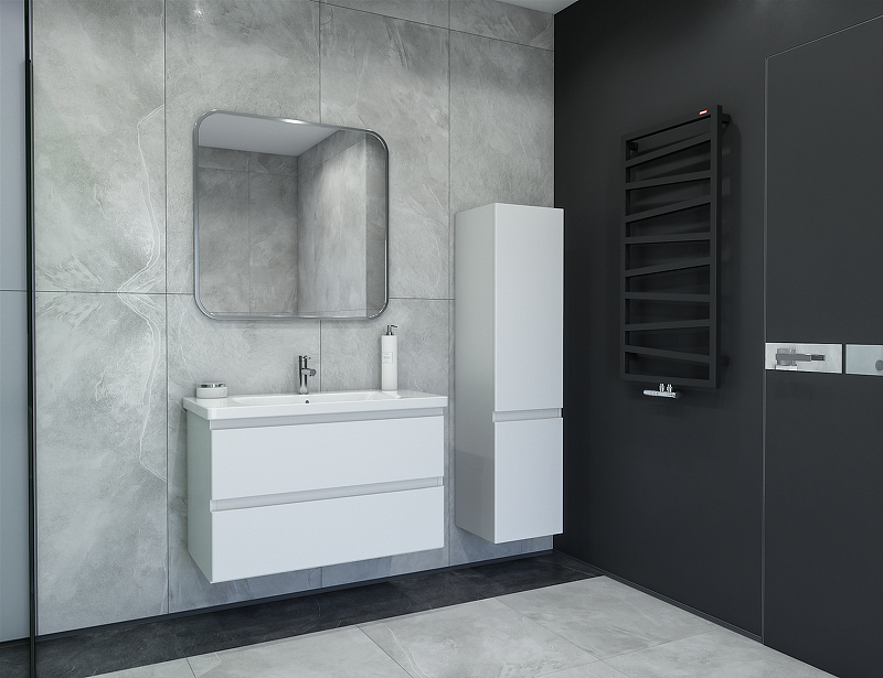 Тумба под раковину Caprigo Forte 90 36113-SF027 подвесная цвет Белый, купить, цена, заказать, магазин, доставка, скидка, промокод, купить, цена, заказать, магазин, доставка, скидка, промокод