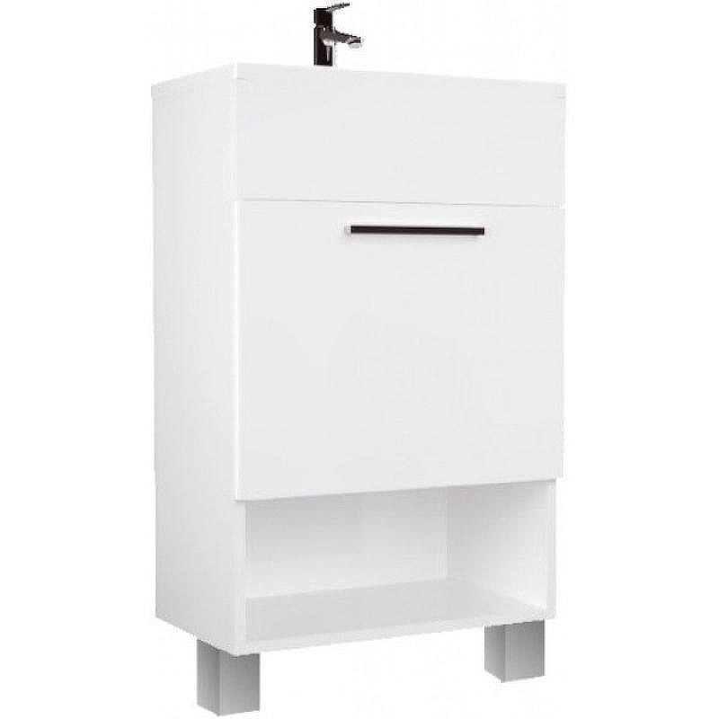 Тумба с раковиной 1MarKa July 50Н У85932 Белый глянец, купить, цена, заказать, магазин, доставка, скидка, промокод, купить, цена, заказать, магазин, доставка, скидка, промокод