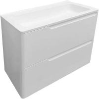 Тумба с раковиной Эстет Kare Luxe 70 ФР-00007073 подвесная Белая, купить, цена, заказать, магазин, доставка, скидка, промокод, купить, цена, заказать, магазин, доставка, скидка, промокод