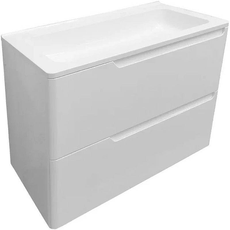 Тумба с раковиной Эстет Kare Luxe 70 ФР-00007073 подвесная Белая, купить, цена, заказать, магазин, доставка, скидка, промокод, купить, цена, заказать, магазин, доставка, скидка, промокод