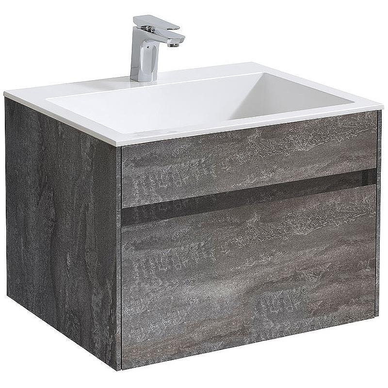 Тумба под раковину Vincea Chiara 60 VMC-2C600GS подвесная G.Stone, купить, цена, заказать, магазин, доставка, скидка, промокод, купить, цена, заказать, магазин, доставка, скидка, промокод