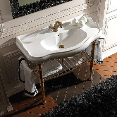 Консоль под раковину Kerasan Retro 100 730093 Бронза