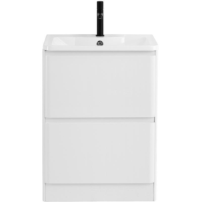 Тумба под раковину BelBagno 60 ALBANO-600-2C-PIA-BL Bianco Lucido, купить, цена, заказать, магазин, доставка, скидка, промокод, купить, цена, заказать, магазин, доставка, скидка, промокод