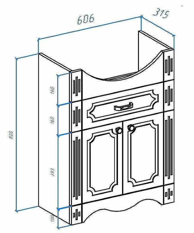 Тумба под раковину Bellezza Кантри 65 4639910690016 Белая, купить, цена, заказать, магазин, доставка, скидка, промокод, купить, цена, заказать, магазин, доставка, скидка, промокод