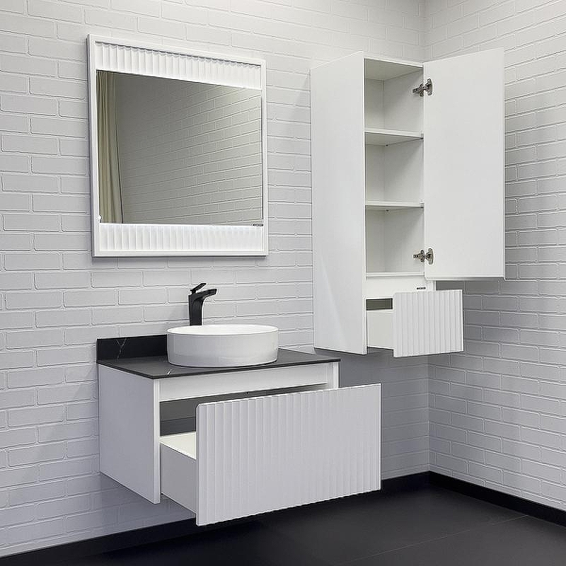 Тумба с раковиной Comforty Марсель 75 00-00012270 подвесная Белая, купить, цена, заказать, магазин, доставка, скидка, промокод, купить, цена, заказать, магазин, доставка, скидка, промокод