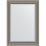 Зеркало Evoform Exclusive 106х76 BY 1297 с фацетом в багетной раме - Римское серебро 88, купить, цена, заказать, магазин, доставка, скидка, промокод, купить, цена, заказать, магазин, доставка, скидка, промокод