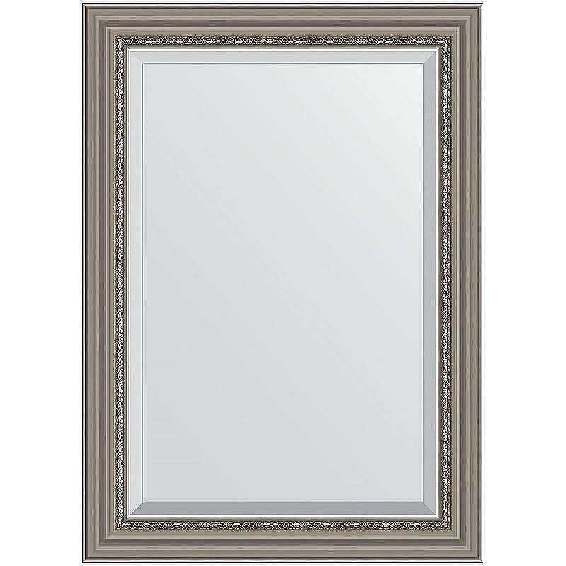 Зеркало Evoform Exclusive 106х76 BY 1297 с фацетом в багетной раме - Римское серебро 88, купить, цена, заказать, магазин, доставка, скидка, промокод, купить, цена, заказать, магазин, доставка, скидка, промокод