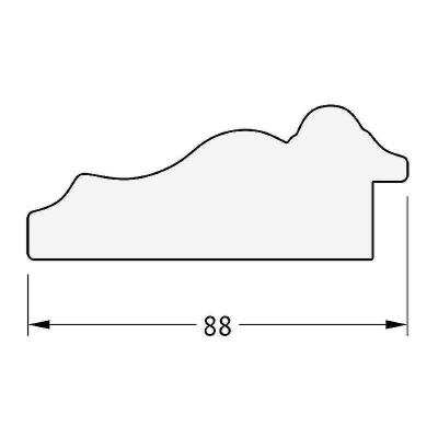 Зеркало Evoform Exclusive 106х76 BY 1297 с фацетом в багетной раме - Римское серебро 88