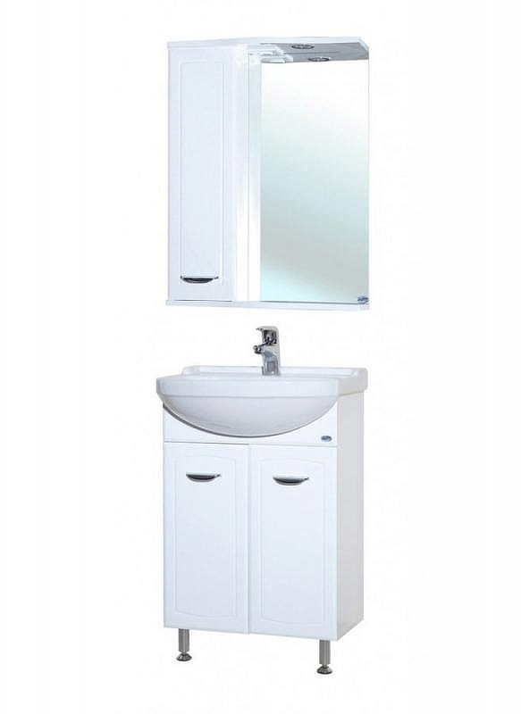 Зеркало со шкафом Bellezza Классик 60 L 4611909002017 с подсветкой Белое, купить, цена, заказать, магазин, доставка, скидка, промокод, купить, цена, заказать, магазин, доставка, скидка, промокод