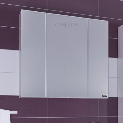 Зеркальный шкаф СанТа Стандарт 90 Белый