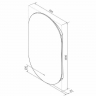 Зеркало Континент Fleur 600x1000 ЗЛП532 с подсветкой с бесконтактным выключателем, купить, цена, заказать, магазин, доставка, скидка, промокод, купить, цена, заказать, магазин, доставка, скидка, промокод